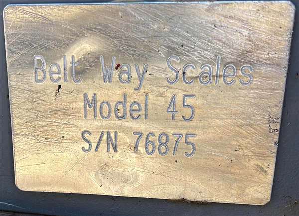 Belt Way Model 45 Platform Scale, 2-ton)